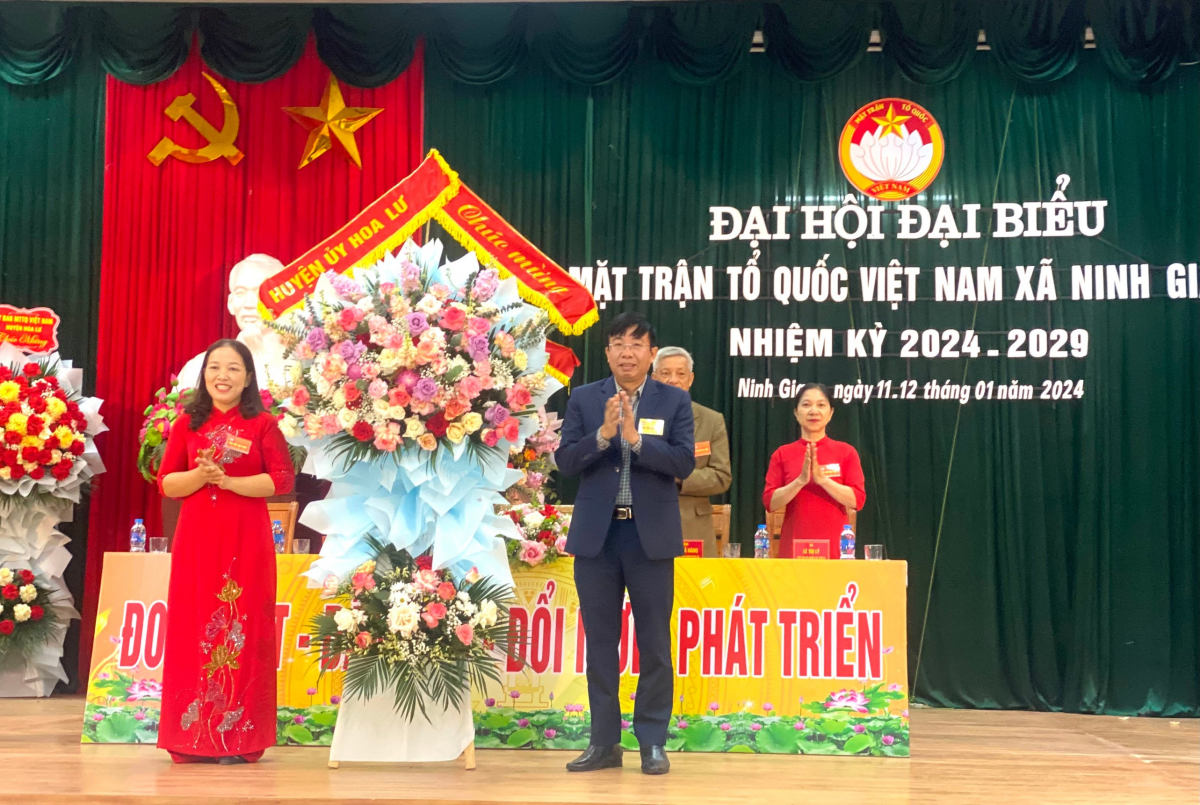 Uỷ ban MTTQ xã Ninh Giang tổ chức Đại hội đại biểu Mặt trận tổ quốc Việt Nam xã nhiệm kỳ 2024-  2029