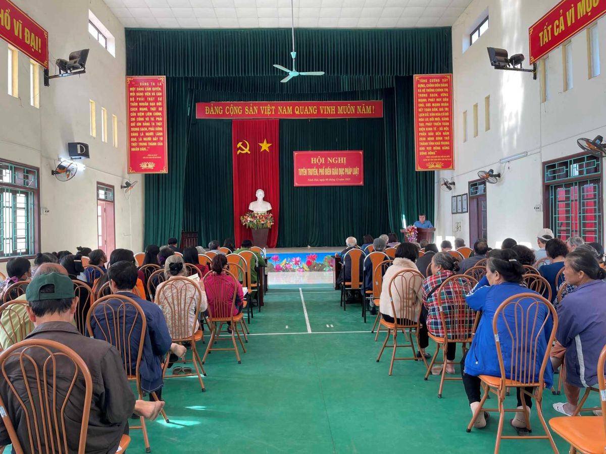 Ninh Hải tổ chức hội nghị tuyên truyền, phổ biến pháp luật
