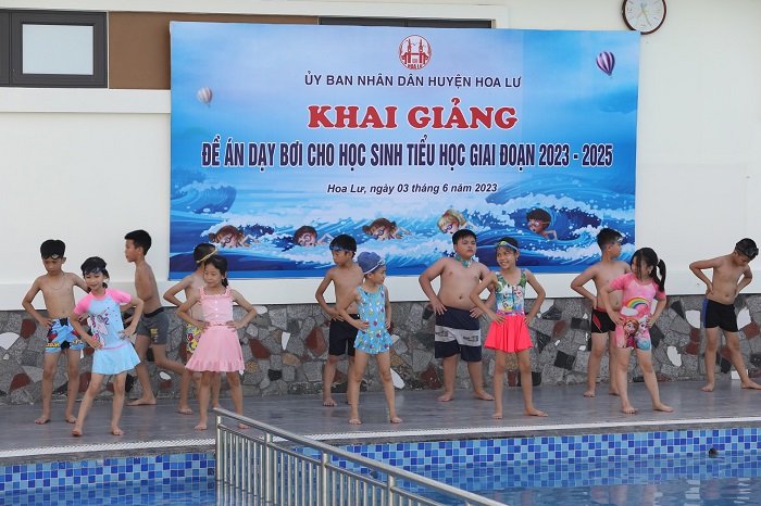 Huyện Hoa Lư phát động toàn dân tập luyện môn bơi, phòng chống đuối nước