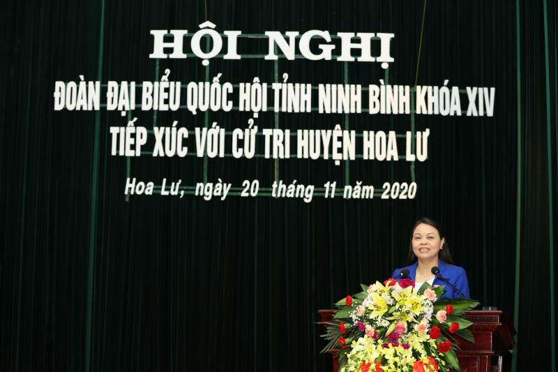 Đoàn đại biểu Quốc hội Tỉnh tiếp xúc cử tri tại huyện Hoa Lư