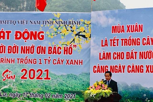 Tỉnh Ninh Bình phát động "Tết trồng cây đời đời nhớ ơn Bác Hồ" xuân Tân Sửu  tại Lâm viên cây xanh
